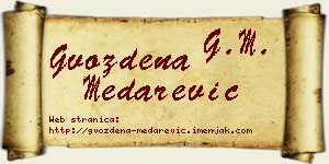 Gvozdena Medarević vizit kartica